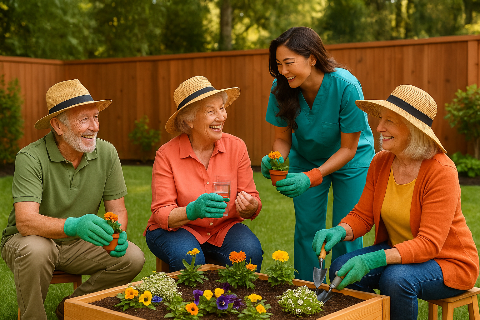 Therapeutic gardening activities